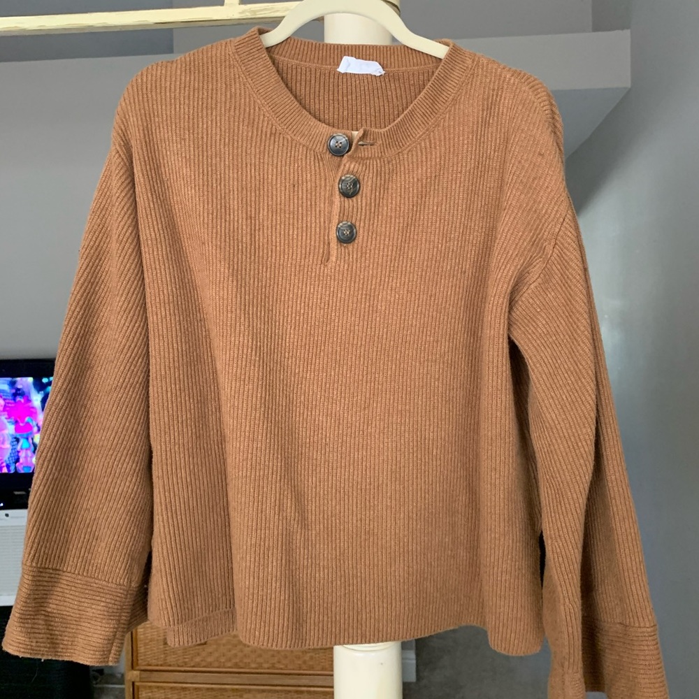 LACAUSA Balloon sleeve sweater